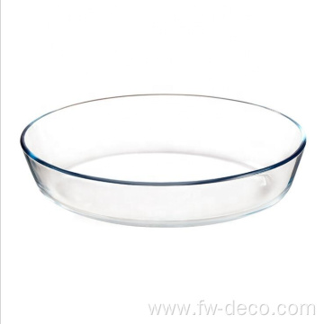 Glass Oval Backing Dish Microwave Safe glass tray